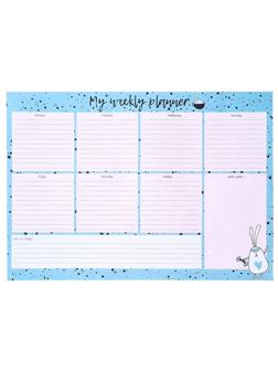 Расписание уроков планер BeSmart 28л склейка недат 297х210мм, Bunny N2024