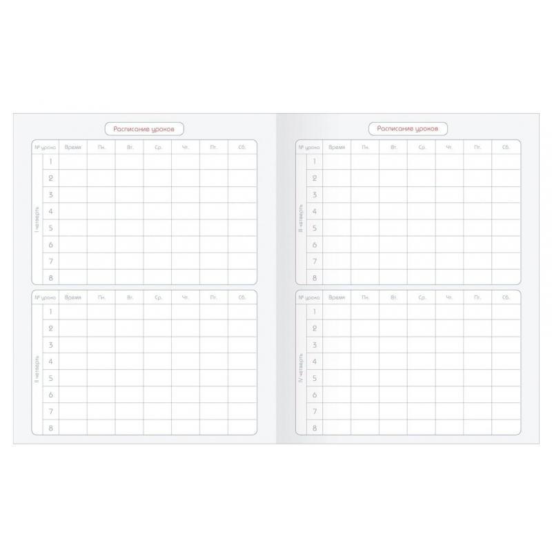 Дневник школьный для ст.клас. BeSmart интегр., А5 48л,Bunny полосы N1907