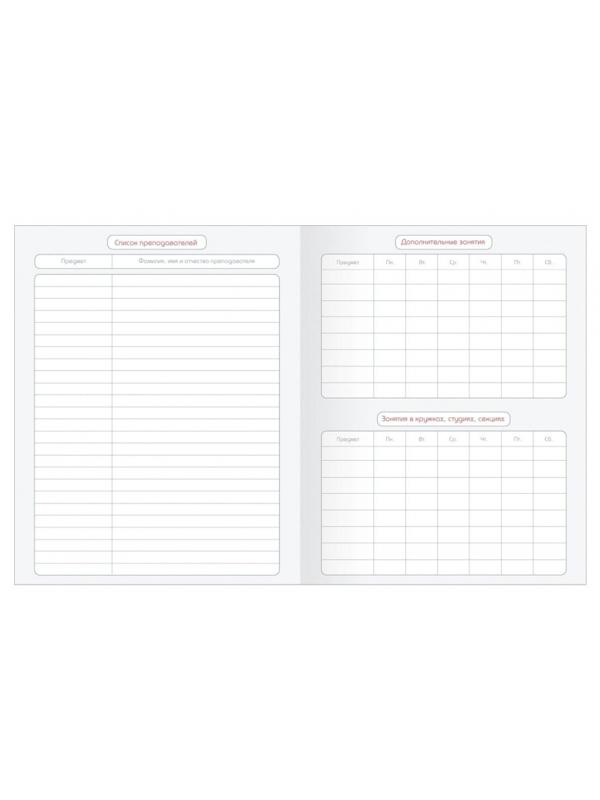 Дневник школьный для ст.клас. BeSmart интегр., А5 48л,Bunny полосы N1907