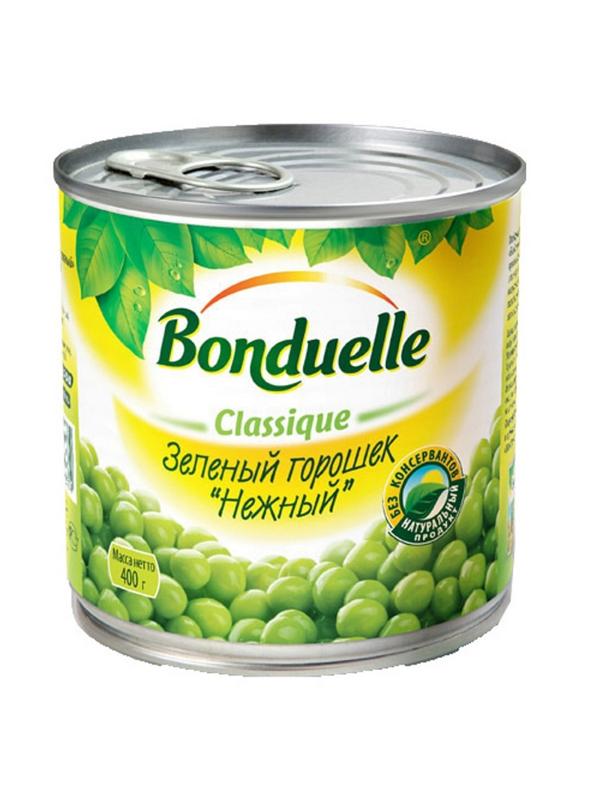 Горошек Консервация Бондюэль  нежный 400г ключ