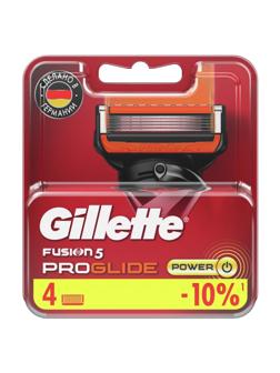 Сменные кассеты для бритья FUSION PROGLIDE POWER 4шт