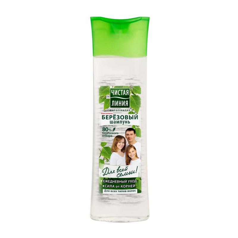 Шампунь ЧИСТАЯ ЛИНИЯ Березовый для всей семьи 400 мл..