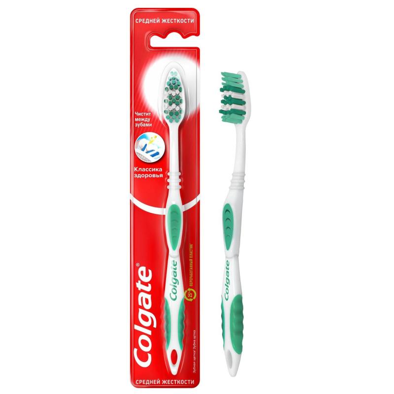 Зубная щетка Colgate Классика   Здоровья средней жесткости