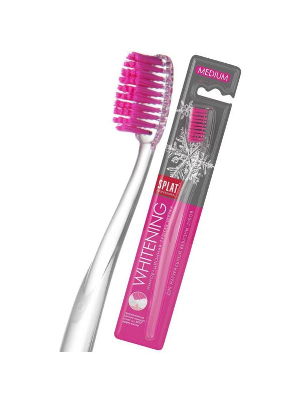 Зубная щетка SPLAT WHITENING средняя