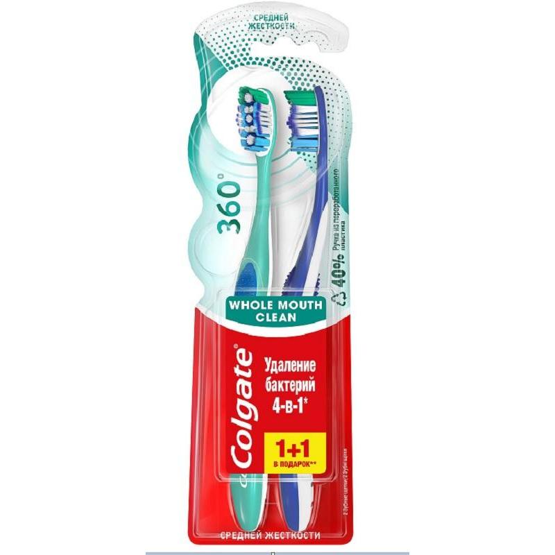 Зубная щетка промоупаковка COLGATE 360? 1+1 средн. FCN21684