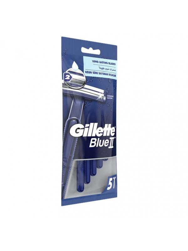 Бритва одноразовая BLUEII 2 лезвия 5шт/уп   7702018849031
