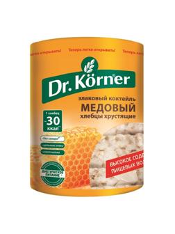 Хлебцы хрустящие Злаковый коктейль медовый Dr.Korner 100 гр