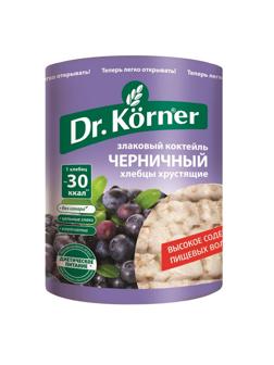Хлебцы хрустящие Злаковый коктейль черничный Dr.Korner 100 гр