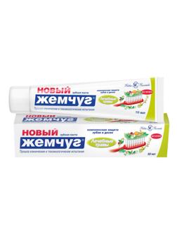 Зубная паста Новый Жемчуг Лечебные травы 50мл 17358
