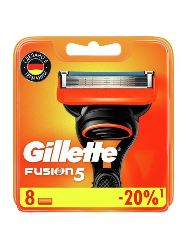 Сменные кассеты для бритья Gillette FUSION 8шт