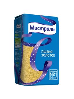 Пшено Крупа МИСТРАЛЬ золотое, 900г