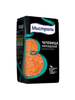 Чечевица Крупа МИСТРАЛЬ красная колотая Персидская, 450г