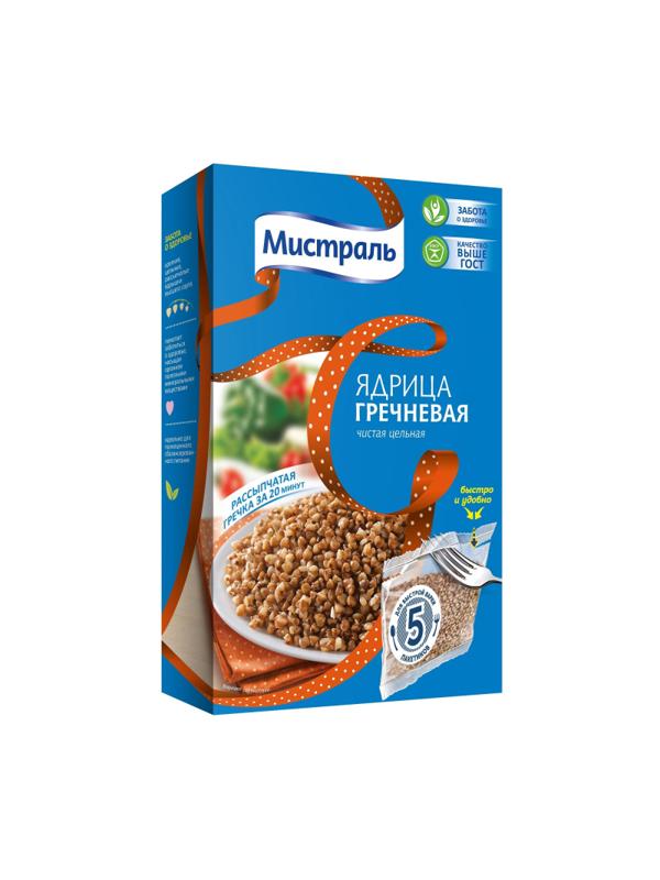 Гречка крупа МИСТРАЛЬ ядрица, 5пак х 80г