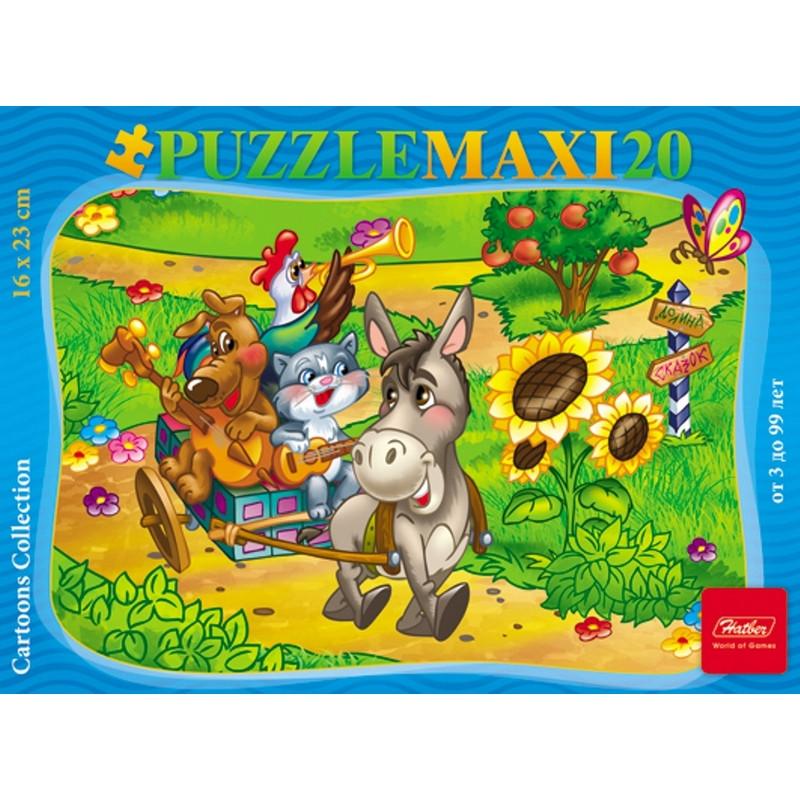 Пазл 20 элементов 165x230мм maxi Музыкальный квартет 20ПЗ5_10720