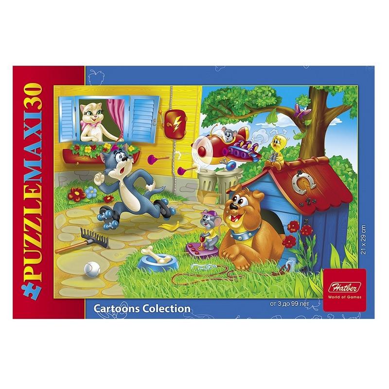 Пазл 30 элементов 290х210мм MAXI-Приключения Кота арт.30ПЗ4_11789
