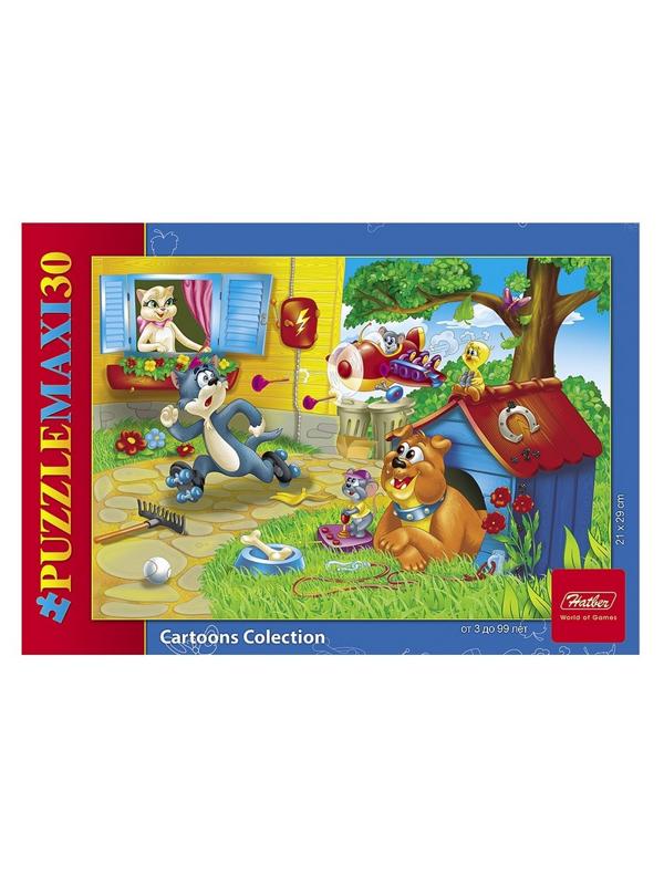 Пазл 30 элементов 290х210мм MAXI-Приключения Кота арт.30ПЗ4_11789