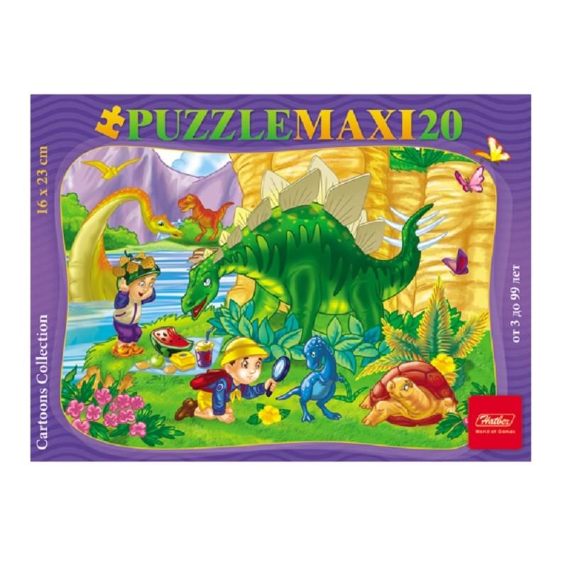 Пазл 20 элементов 230Х165мм MAXI-Пикник с Дино арт.20ПЗ5_11329