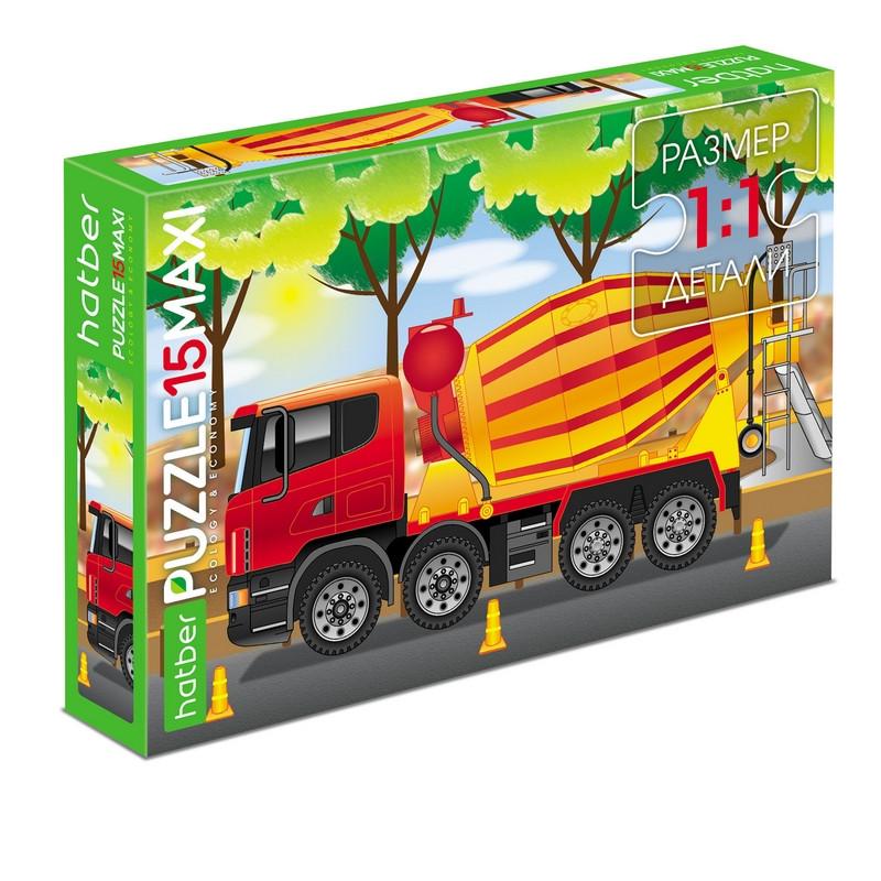 Пазл 15 элементов 330х220мм MAXI Бетономешалка ECO арт.15ПЗ4_21065