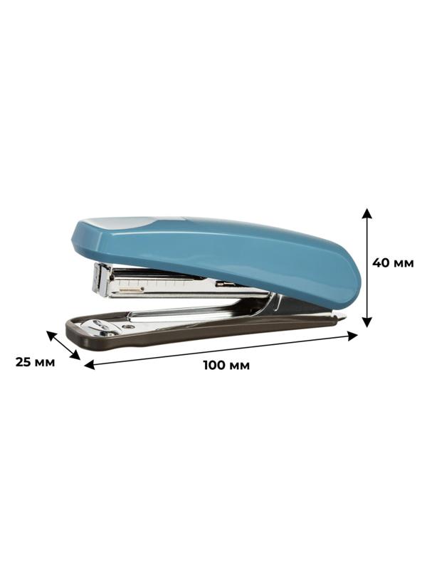 Степлер Комус  Elegans(№10) 1111 синий до 20л. антистеп
