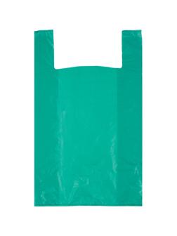 Пакет-майка  ПНД, 42+18x68см, зеленый, 35 мкм, 50 шт./уп