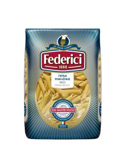 Макароны Federici перья рифленные (penne rigate) №023, 500г