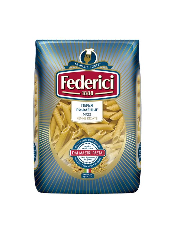 Макароны Federici перья рифленные (penne rigate) №023, 500г