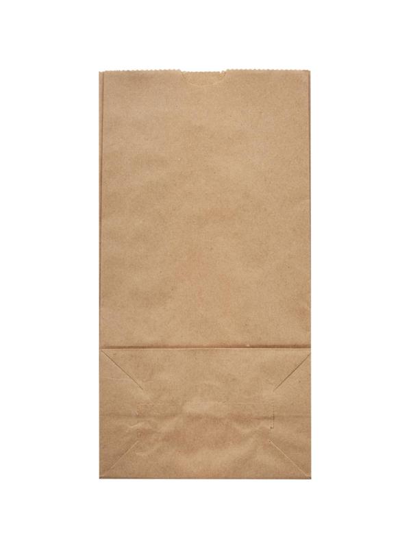 Пакет бумажный 127х80х248 мм,50гр/м2,  крафт коричневый 1000шт/уп