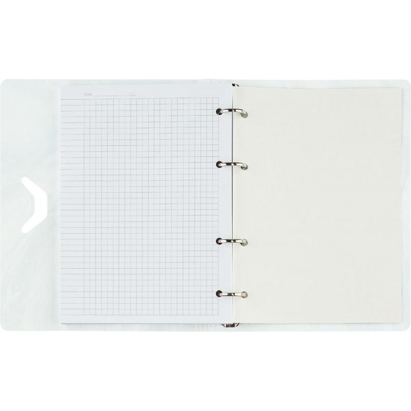 Бизнес-тетрадь А5,120л кольц/смен.бл,кл.Attache Selection Fluid Серо-Голуб