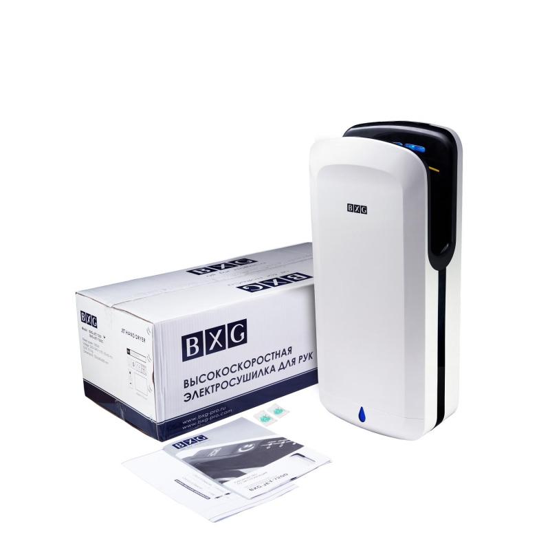 Сушилка для рук электрическая погружн 1,35-2кВт белая BXG-JET-7200 new UV