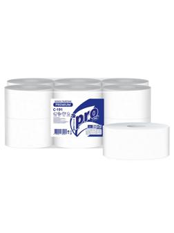 Бумага туалетная д/дисп Protissue 2сл бел цел 170м 12рул/уп С191