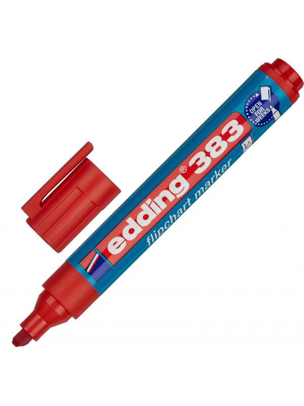 Набор маркеров для флипчартов EDDING 383, 1-5 мм, 4 цвета в ПВХ конверте