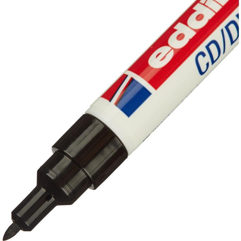 Набор маркеров для CD EDDING 8400/1 черный, 0,5-1 мм, кругл. нак, 2шт/блист