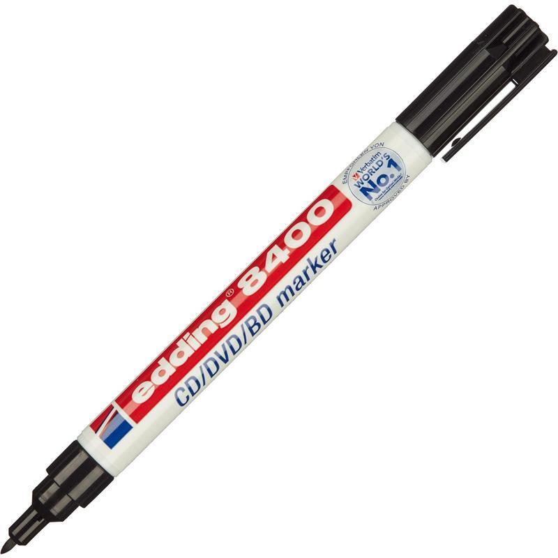 Набор маркеров для CD EDDING 8400/1 черный, 0,5-1 мм, кругл. нак, 2шт/блист