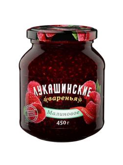 Варенье Лукашинские малиновое, 450г