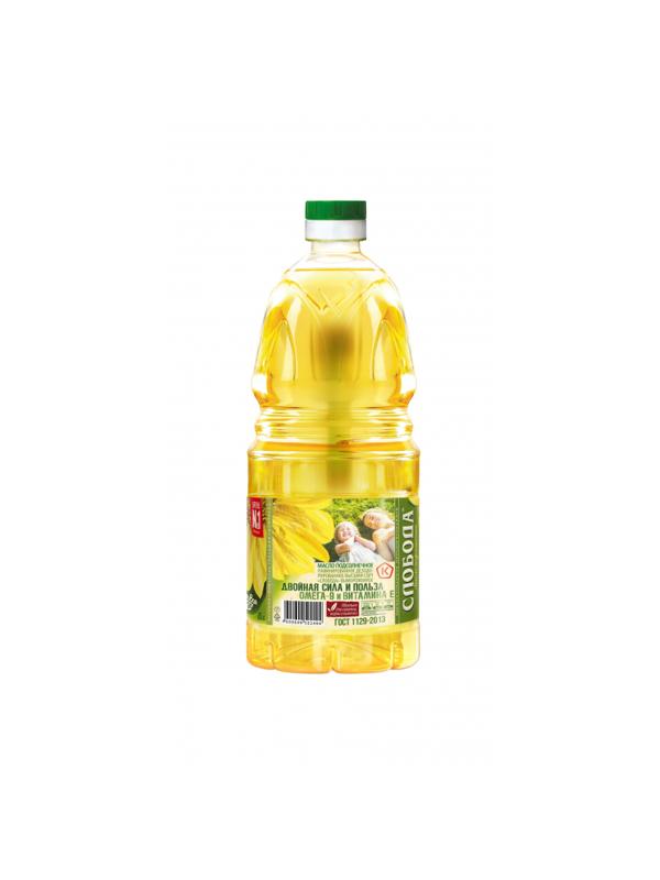 Масло Слобода подсолнечное раф., 1.8л