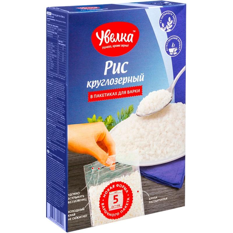 Рис крупа Увелка кругл. шлиф., 5пак х 80г