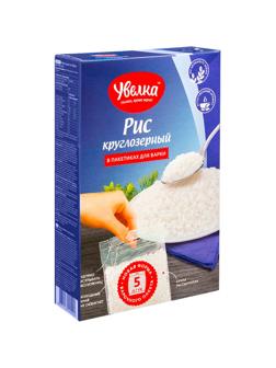 Рис крупа Увелка кругл. шлиф., 5пак х 80г