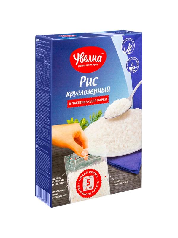 Рис крупа Увелка кругл. шлиф., 5пак х 80г