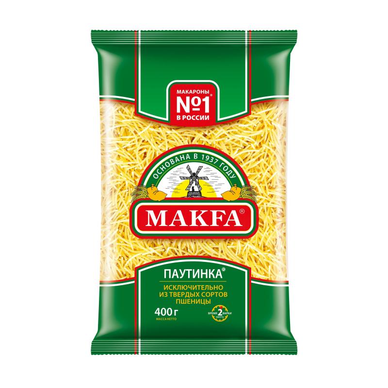 Макароны Макфа Вермишель Паутинка группа А в/с, 400 г