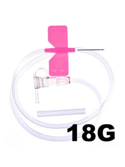 Игла-бабочка Устройство для вливания в малые вены  18G SFM 100шт./уп