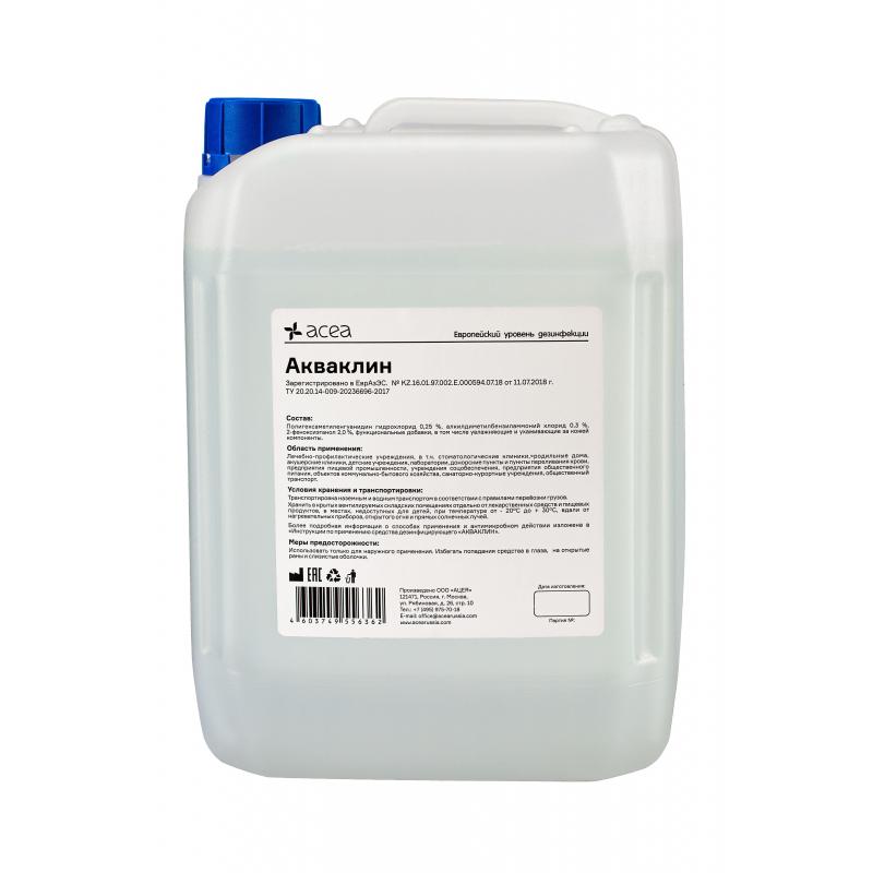 Антисептик кожный АКВАКЛИН, бесспиртовой 5 л