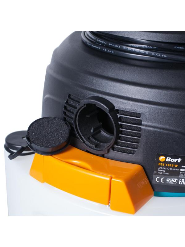 Пылесос строительный BORT BSS-1415-W, 1400 Вт, 15л (91272263)