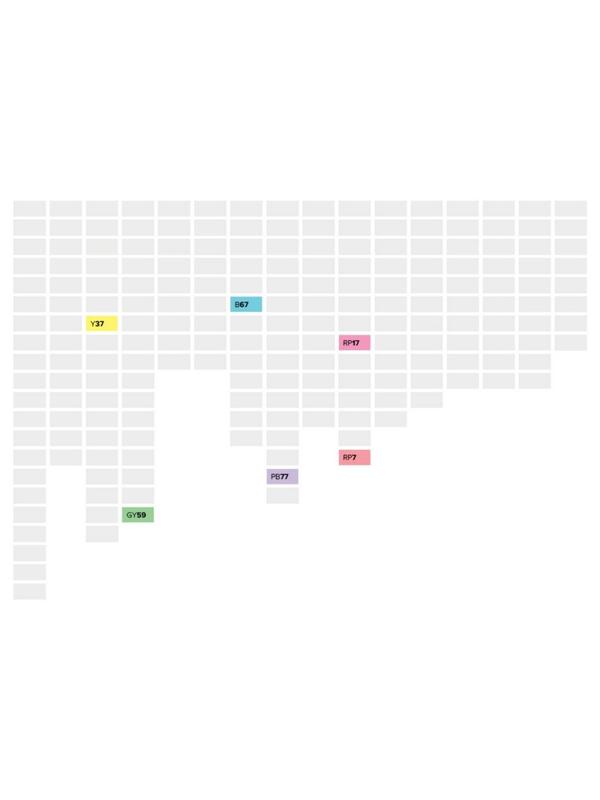 Набор маркеров TOUCH BRUSH 6цв. пастельные тона 1200616