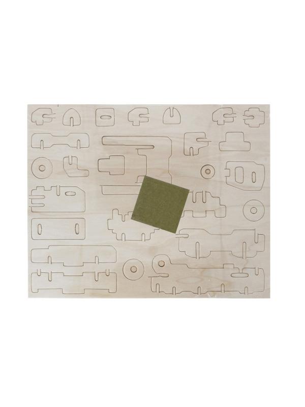 Сборная модель деревянная REZARK Пазл 3D  Классический автомобиль, ROT-015