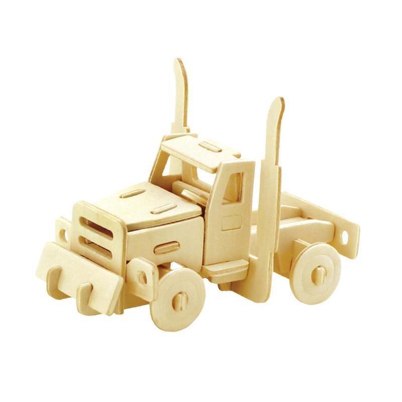 Сборная модель деревянная REZARK Пазл 3D Американский грузовик, ROT-016