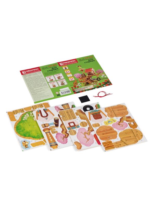 Сборная модель деревянная REZARK Серия Лесные домики Дом сторожа, FHS-002