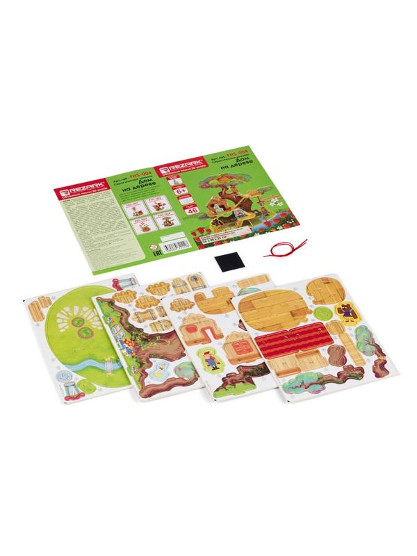 Сборная модель деревянная REZARK Серия Лесные домики Дом на дереве, FHS-004