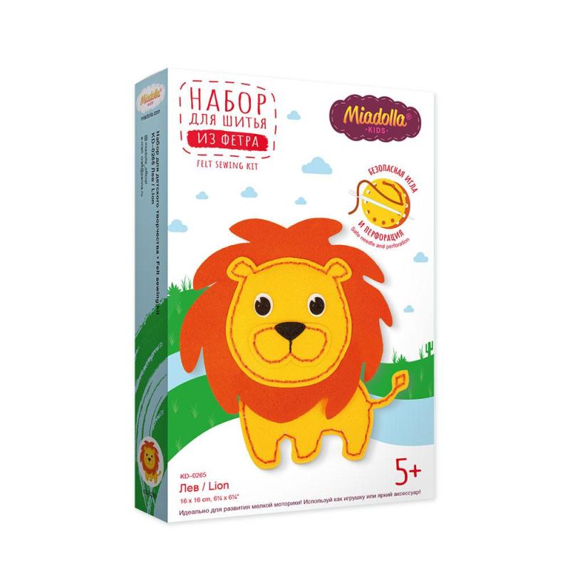 Набор для шитья игрушки Miadolla Лев, KD-0265