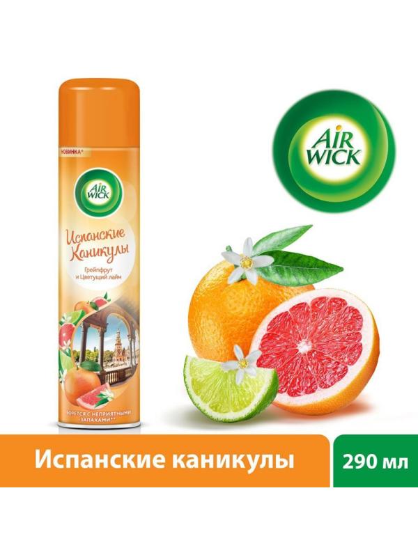 Освежитель воздуха Air Wick Испанские каник: Грейпфрут и Цветущ лайм 290 мл