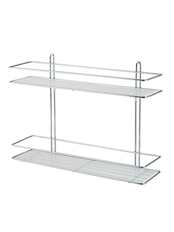 Полка для ванной Swensa прямая 40х11х28см 2 яруса